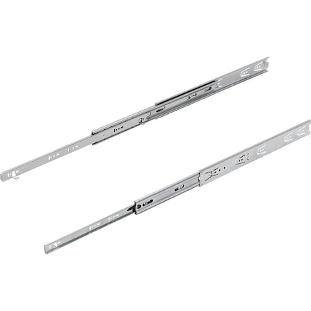 Kipp Telescopic Rail L=450 12, 7X50, Over Extension S=488, Fp=60, Steel Galvanized And Passivated, Surface K1579.0450